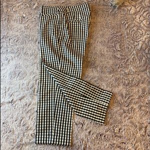 Never Worn! WHBM Gingham Slim Crop Pants